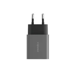 Energea AmpCharge PD30+ USB-C + USB-A PD 30W Wall Charger - Gunmetal